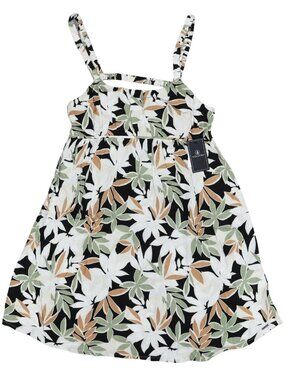 Volcom Juniors Waverly Floral Print Backless Summer Dress XL NWT Sage Multi